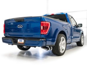 Ford F-150 Performance Exhaust - Side Exit - AWE Tuning - Cat-Back, 0FG with 180 Technology - Chrome Silver - `21-`25